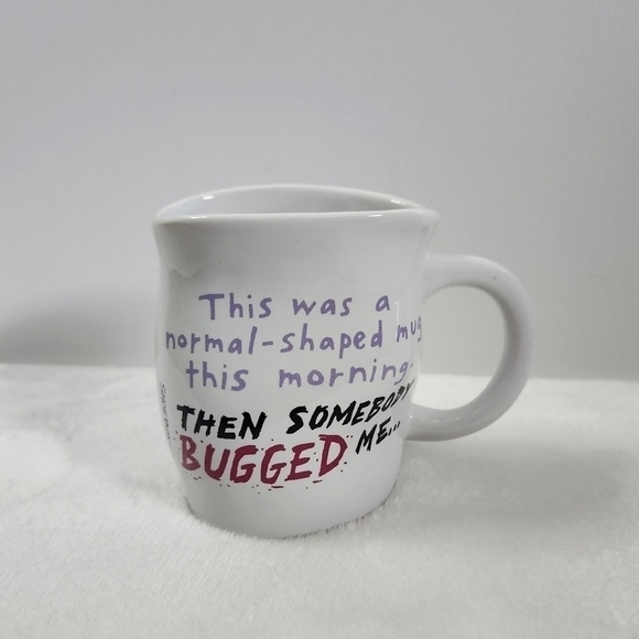 HALLMARK Shoebox Normal Shaped Then Someone Bugged Me White Coffee Cup Mug 12 Oz - Picture 1 of 8
